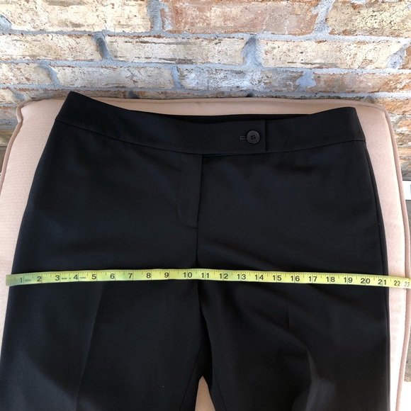 Ann Taylor LOFT Stretchy Lightweight Zipper Button Closure Black Trousers 14 - Picture 10 of 14